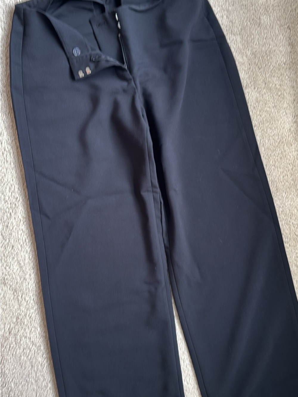 Abercrombie & Fitch Men's Dark Navy Dress Trousers